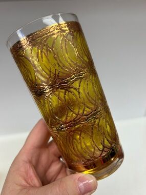 Mid Century Modern  60’s  set of 5 GEORGES BRIARD  5.5” highball glasses